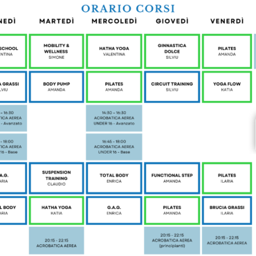 ORARIO CORSI 2023-24!